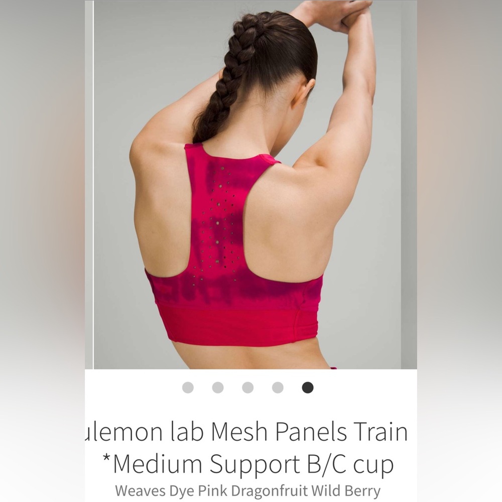 Lululemon Lab Mesh Panels Train Bra